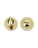 FB004PB - Zoo Hardware Fulton & Bray Bathroom Turn & Release &lpar;50mm dia&rpar; Polished Brass