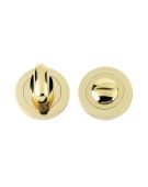 FB004PVD - Zoo Hardware Fulton & Bray Bathroom Turn & Release &lpar;50mm dia&rpar; PVD Brass