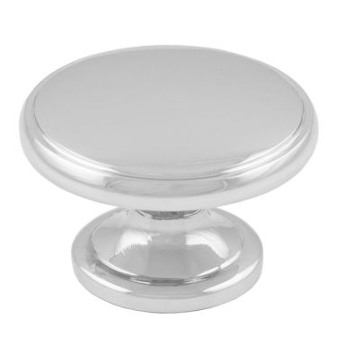 Click Here To Enlarge This Photo Of FTD524SCP - Carlisle Brass Fingertip Design Oxford Knob 32mm Polished Chrome