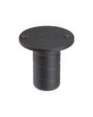 ZAS14A-PCB - Zoo Hardware Dust Socket for Flush Bolts &lpar;Wood&rpar; 20mm dia&period; x 38mm Powder Coated Black