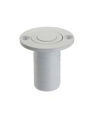 ZAS14A-PCW - Zoo Hardware Dust Socket for Flush Bolts &lpar;Wood&rpar; 20mm dia&period; x 38mm Powder Coated White