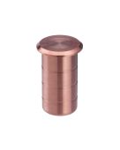 ZAS14-TRG - Zoo Hardware Dust Socket for Flush Bolts &lpar;Concrete&rpar; 20mm dia&period; x 25mm Tuscan Rose Gold