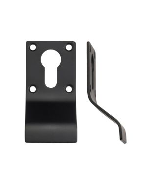Click Here To Enlarge This Photo Of ZAS16-PCB - Zoo Hardware Cylinder Pull &lpar;Euro Profile&rpar; Powder Coated Black