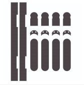ES1131 - Carlisle Brass Eurospec Concealed Hinge Self Adhesive Intumescent Fire Kit &lpar;FD30&sol;60&rpar; to suit 3D Ceam Hinge 1131