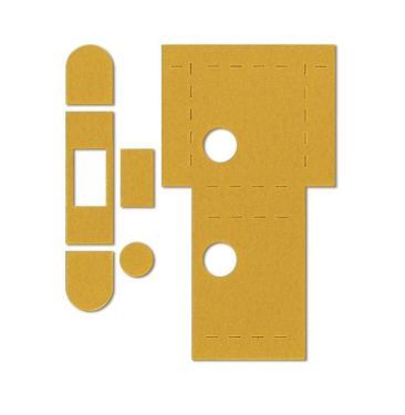 Click Here To Enlarge This Photo Of ES1272 - Carlisle Brass Eurospec Universal UK Flat Latch Self Adhesive Intumescent Fire Kit &lpar;FD30&sol;60&rpar;