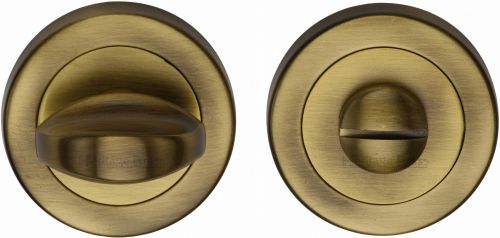 Click Here To Enlarge This Photo Of V0678-AT Heritage Brass Thumbturn & Emergency Release Antique Brass Finish