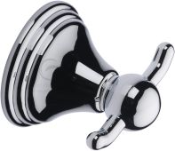 CAM-HOOK-PC M&period;Marcus 'Cambridge' Double Robe Hook Polished Chrome Finish