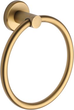 Click Here To Enlarge This Photo Of OXF-RING-SB M&period;Marcus 'Oxford' Towel Ring Satin Brass Finish