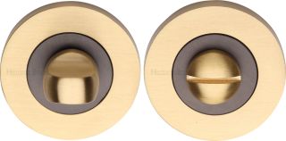 RS4049-BSB Heritage Brass Thumbturn & Emergency Release Matt Bronze&sol;Satin Brass finish