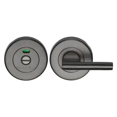 Click Here To Enlarge This Photo Of V4048-MB Heritage Brass Indicator Turn & Release for Bathroom Doors Matt Bronze finish