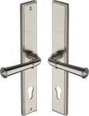 MP1932&period;RH-SN Heritage Brass 92mm Multi-Point Door Handle Lever Lock Colonial RH Design Satin Nickel finish