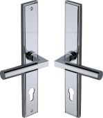 MP2259&period;RH-PC Heritage Brass 92mm Multi-Point Door Handle Lever Lock Bauhaus RH Design Polished Chrome finish