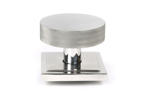 Click Here To Enlarge This Photo Of 46769 From the Anvil Polished Marine SS &lpar;316&rpar; Brompton Centre Door Knob &lpar;Square&rpar;