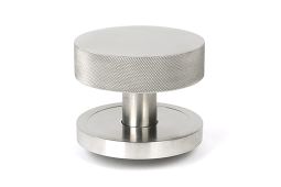 46770 From the Anvil Satin Marine SS &lpar;316&rpar; Brompton Centre Door Knob &lpar;Plain&rpar;