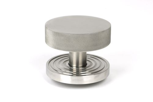 Click Here To Enlarge This Photo Of 46772 From the Anvil Satin Marine SS &lpar;316&rpar; Brompton Centre Door Knob &lpar;Beehive&rpar;