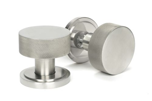 Click Here To Enlarge This Photo Of 46811 From the Anvil Satin Marine SS &lpar;316&rpar; Brompton Mortice&sol;Rim Knob Set &lpar;Art Deco&rpar;