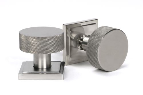 Click Here To Enlarge This Photo Of 46813 From the Anvil Satin Marine SS &lpar;316&rpar; Brompton Mortice&sol;Rim Knob Set &lpar;Square&rpar;