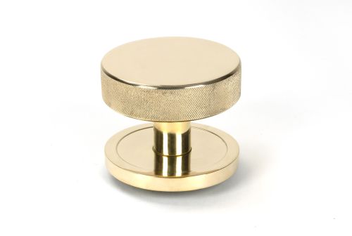 Click Here To Enlarge This Photo Of 50826 From the Anvil Polished Brass Brompton Centre Door Knob &lpar;Plain&rpar;