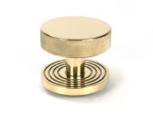 50828 From the Anvil Polished Brass Brompton Centre Door Knob &lpar;Beehive&rpar;