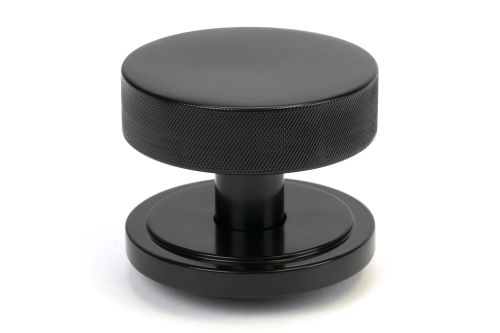Click Here To Enlarge This Photo Of 46755 From the Anvil Black Brompton Centre Door Knob &lpar;Art Deco&rpar;