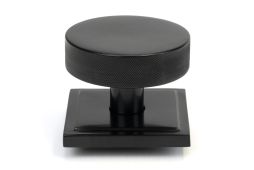 46757 From the Anvil Black Brompton Centre Door Knob &lpar;Square&rpar;