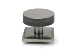 46765 From the Anvil Pewter Brompton Centre Door Knob &lpar;Square&rpar;