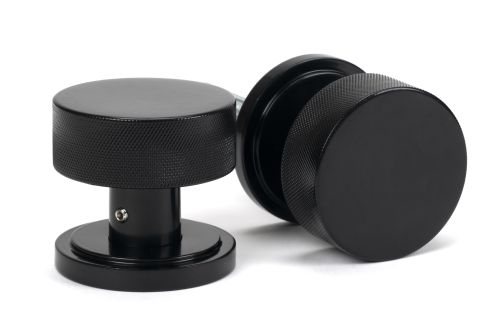 Click Here To Enlarge This Photo Of 46795 From the Anvil Black Brompton Mortice&sol;Rim Knob Set &lpar;Art Deco&rpar;