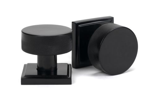 Click Here To Enlarge This Photo Of 46797 From the Anvil Black Brompton Mortice&sol;Rim Knob Set &lpar;Square&rpar;