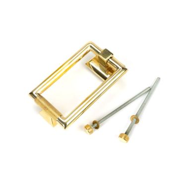 Click Here To Enlarge This Photo Of 50820 From the Anvil Polished Brass Brompton Door Knocker