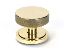 46735 From the Anvil Aged Brass Brompton Centre Door Knob &lpar;Art Deco&rpar;