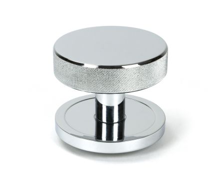 Click Here To Enlarge This Photo Of 46738 From the Anvil Polished Chrome Brompton Centre Door Knob &lpar;Plain&rpar;