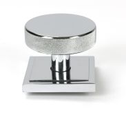 46741 From the Anvil Polished Chrome Brompton Centre Door Knob &lpar;Square&rpar;