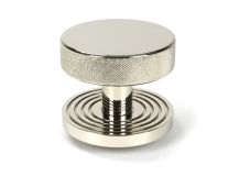 46744 From the Anvil Polished Nickel Brompton Centre Door Knob &lpar;Beehive&rpar;