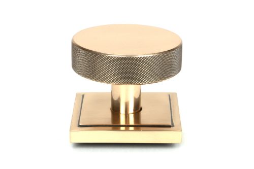 Click Here To Enlarge This Photo Of 46753 From the Anvil Polished Bronze Brompton Centre Door Knob &lpar;Square&rpar;