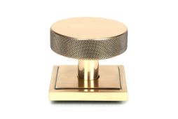 46753 From the Anvil Polished Bronze Brompton Centre Door Knob &lpar;Square&rpar;