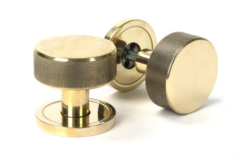 Click Here To Enlarge This Photo Of 46774 From the Anvil Aged Brass Brompton Mortice&sol;Rim Knob Set &lpar;Plain&rpar;