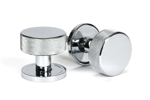 Click Here To Enlarge This Photo Of 46778 From the Anvil Polished Chrome Brompton Mortice&sol;Rim Knob Set &lpar;Plain&rpar;