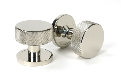 Click Here To Enlarge This Photo Of 46782 From the Anvil Polished Nickel Brompton Mortice&sol;Rim Knob Set &lpar;Plain&rpar;