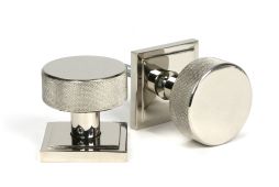 46785 From the Anvil Polished Nickel Brompton Mortice&sol;Rim Knob Set &lpar;Square&rpar;
