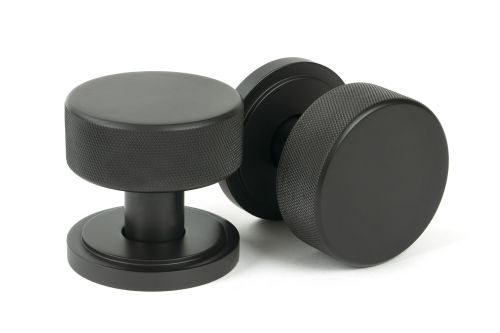 Click Here To Enlarge This Photo Of 46787 From the Anvil Aged Bronze Brompton Mortice&sol;Rim Knob Set &lpar;Art Deco&rpar;