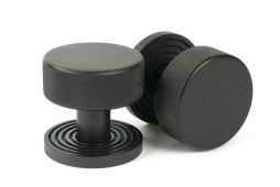 46788 From the Anvil Aged Bronze Brompton Mortice&sol;Rim Knob Set &lpar;Beehive&rpar;