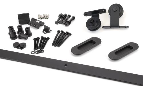 Click Here To Enlarge This Photo Of 93230 From the Anvil 100kg Black &lpar;Top Mount&rpar; Sliding Door Hardware Kit &lpar;2m Track&rpar;