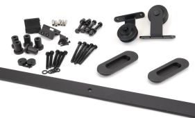 93230 From the Anvil 100kg Black &lpar;Top Mount&rpar; Sliding Door Hardware Kit &lpar;2m Track&rpar;