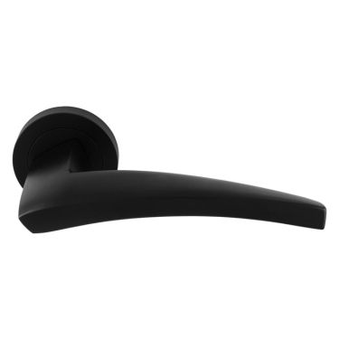 Click Here To Enlarge This Photo Of DU5BLK - Carlisle Brass Manital 'Dune' Lever on Round Rose - Matt Black