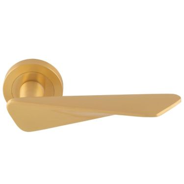 Click Here To Enlarge This Photo Of IN5SB - Carlisle Brass Manital 'Intona' Lever on Round Rose - Satin Brass