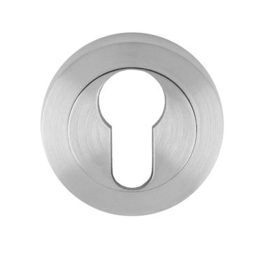 Click Here To Enlarge This Photo Of EUL001SC - Carlisle Brass Euro Profile Escutcheon Satin Chrome