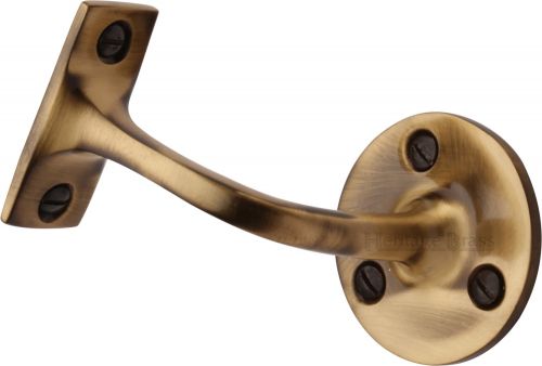 Click Here To Enlarge This Photo Of V1030 64-AT Heritage Brass Handrail Bracket 2 &half;" Antique Brass Finish