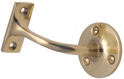 Click Here To Enlarge This Photo Of V1030 64-PB Heritage Brass Handrail Bracket 2 &half;" Polished Brass Finish