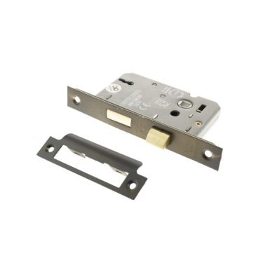 Click Here To Enlarge This Photo Of Atlantic - ALKDEAD3LK25UDB 3 Lever Key Mortice Deadlock &lbrack;CE&rsqb; 2&period;5" - Urban Dark Bronze