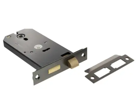 Click Here To Enlarge This Photo Of Atlantic - ALKHZSMBN 6" Horizontal 3 Lever Mortice Sashlock - Matt Gun Metal
